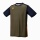 Yonex Sport-Tshirt Practice Colourblock 16745 (100% Polyester) 2025 olivebraun Jungen